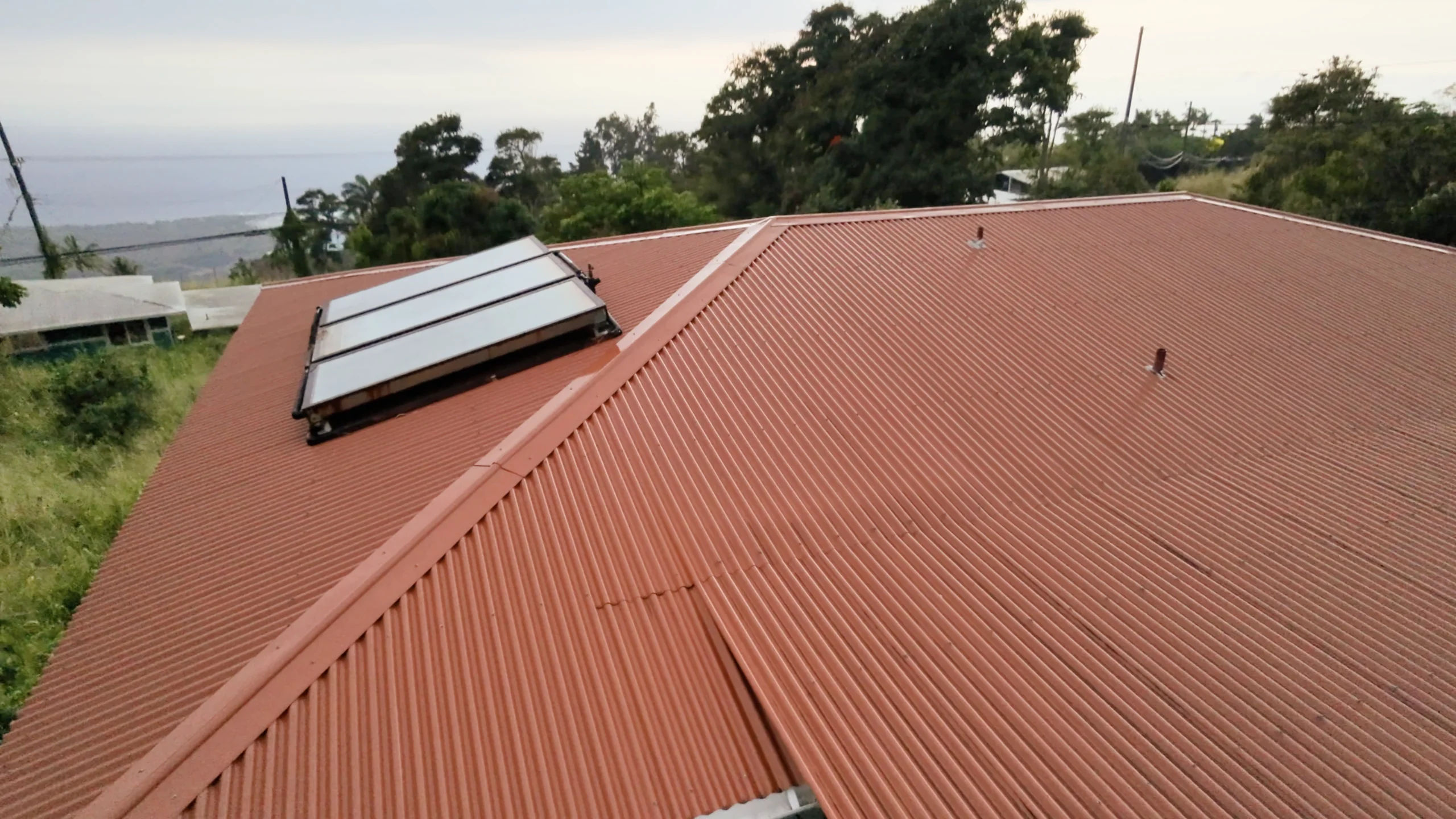 Aerial drone roof inspection